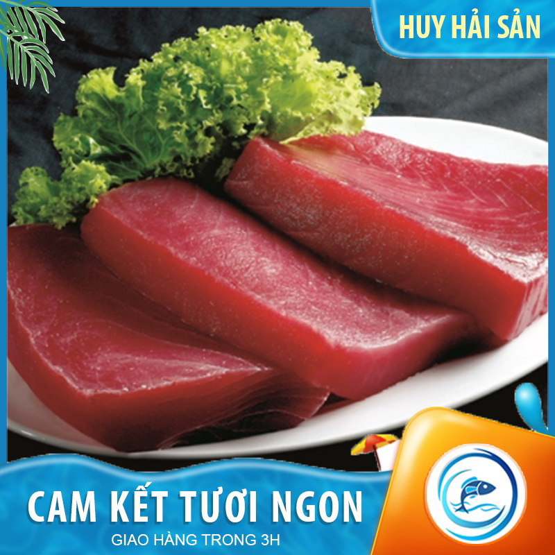 Phần thịt đỏ hấp dẫn, tươi ngon cùng hàm lượng dinh dưỡng cao của saku cá ngừ