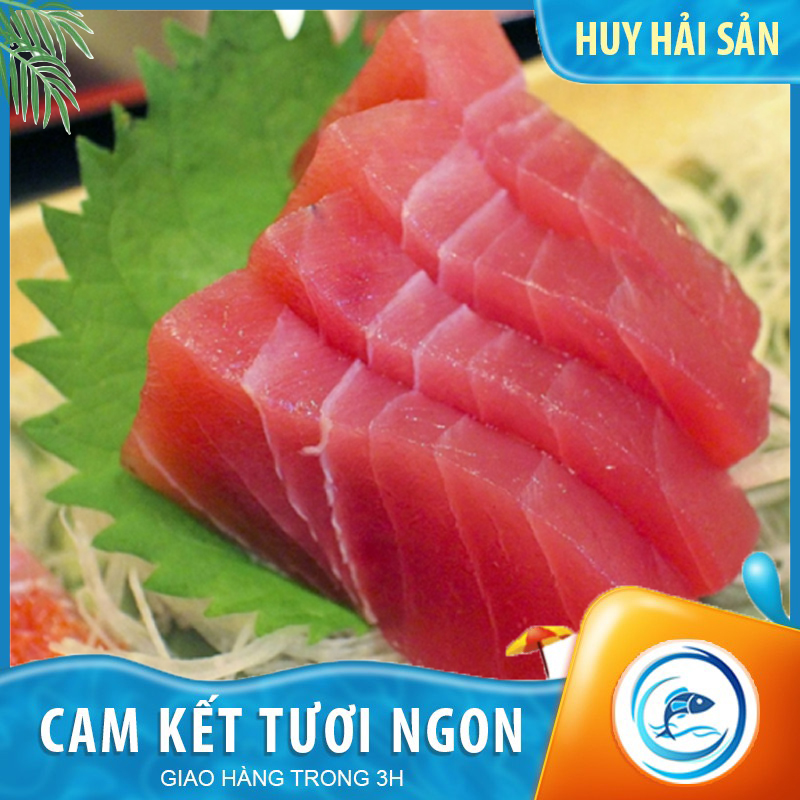 Sashimi saku cá ngừ tươi ngọt, thanh mát với